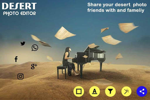 Desert Photo Frame - Photo Edi 4 تصوير الشاشة