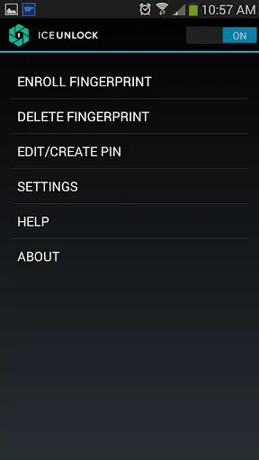ICE Unlock Fingerprint Scanner screenshot 1