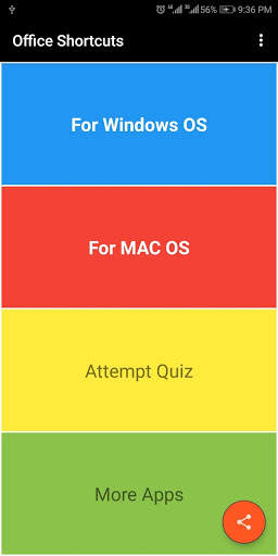 Office Shortcuts screenshot 1