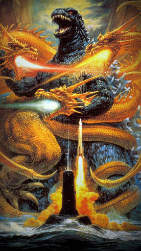 Godzilla vs ghidorah Wallpaper screenshot 1