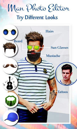 Man Photo Editor : Men makeover app, hair style screenshot 1