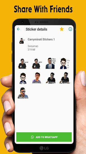 Carryminati Funny Stickers स्क्रीनशॉट 4