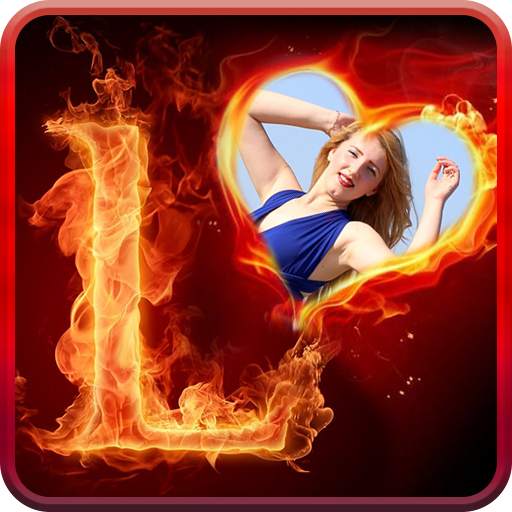 HD Fire Text Photo Frame 1.1