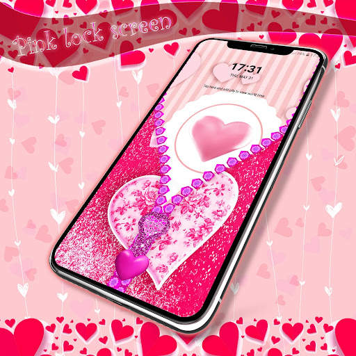 Pink lock screen screenshot 7