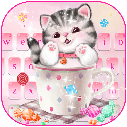 Cute Cup Cat Keyboard Theme icon