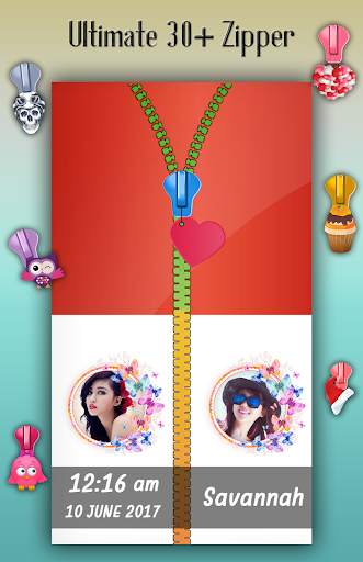 Indonesia Zipper Lock Screen 4 تصوير الشاشة