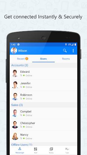 Output Messenger screenshot 1