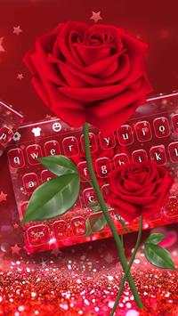 Beautiful Red Rose Keyboard screenshot 2