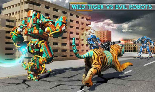 Robot Transforming Wild Tiger Game: Cheetah Games screenshot 4