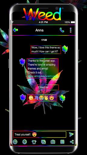 Weed Rasta Keyboard for Android GO🔥 screenshot 4