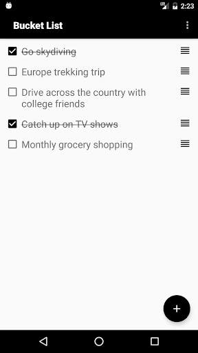 Simple Bucket List скриншот 1
