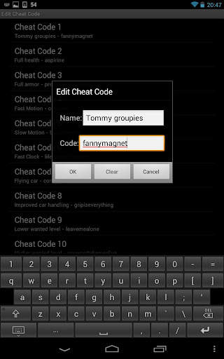 CheatCode Keyboard screenshot 2