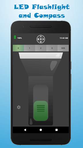 Smart Flashlight - Compass And LED Flash screenshot 1
