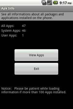 Apk Info OS 1.3 free screenshot 1