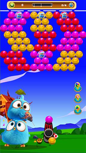 Angry Birds Bubble Shooter Color Balls Puzzle स्क्रीनशॉट 2
