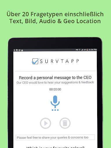Survtapp Offline-Umfrage-App screenshot 9