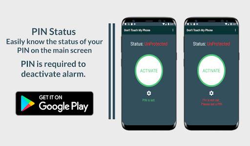 Don't Touch My Phone: Security Alarm by Hand Touch screenshot 4