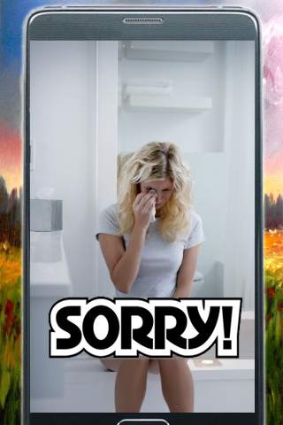 Sorry Photo Sticker screenshot 4