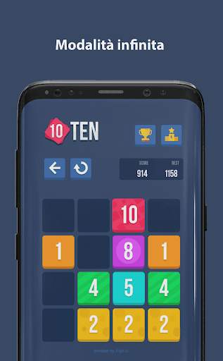 TEN 10 - Puzzle Game senza Wifi screenshot 2
