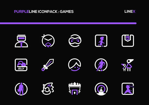 PurpleLine Icon Pack : LineX Purple Edition screenshot 5