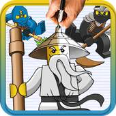 How to draw Lego Ninjago characters 1.00