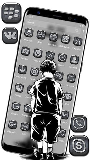 Lonely Boy Launcher Theme screenshot 2