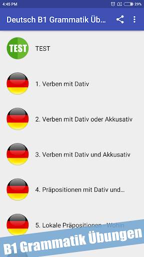 Learn German B1 Grammar Free 1 تصوير الشاشة