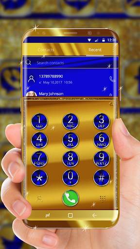 Cobalt and Gold Launcher Theme screenshot 3
