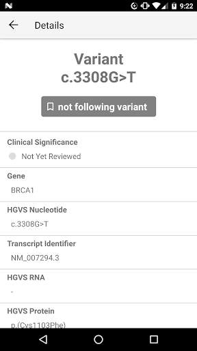 BRCA Exchange screenshot 5