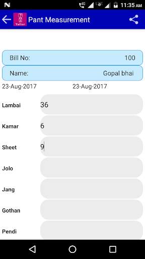 Tailor App screenshot 4