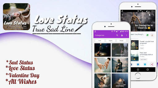 Love Status - True Sad Line Video Status screenshot 1