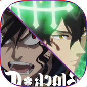 Black Wallpapers Clover أيقونة