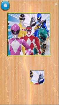 Slide Power Ranger puzzle new game screenshot 3