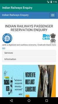 Indian Railways Enquiry screenshot 1