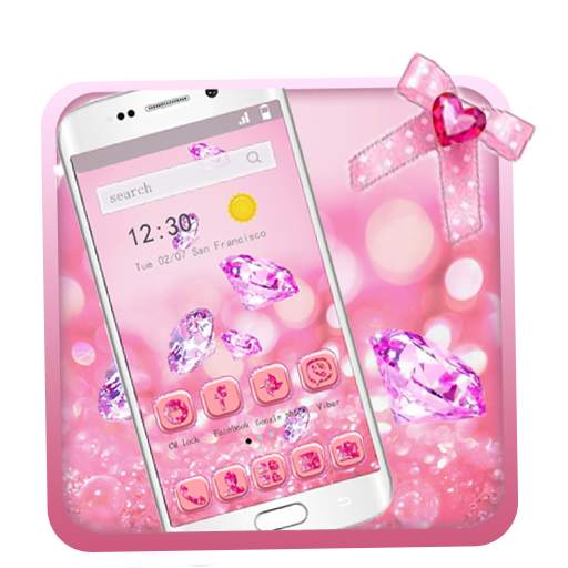 Pink Rose Gold Giltter Silk Diamond 1.1.4