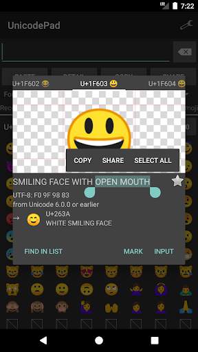 Unicode Pad screenshot 1