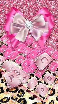 Pink Glitter Cheetah Keyboard screenshot 2