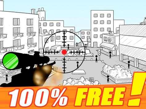 Stickman sniper : Tap to kill screenshot 6