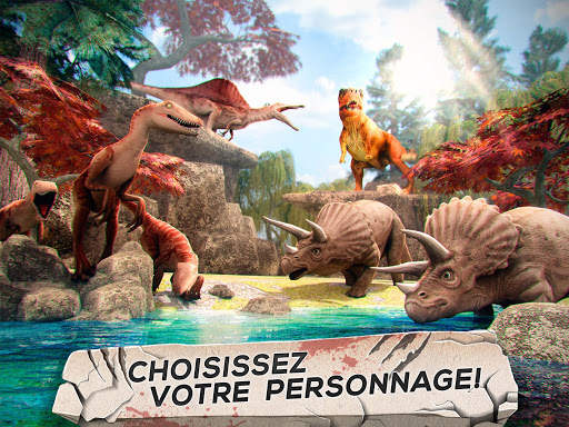 Dinosaure Jurassique - 3D Simulateur de Courses screenshot 9