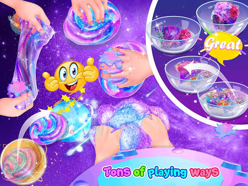 Glitter Galaxy Makeup Slime - Slime Simulator screenshot 3