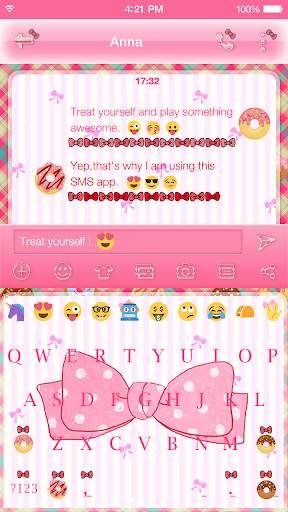 Emoji Keyboard - Cute Knot स्क्रीनशॉट 3