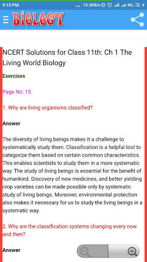 Class 11 Biology Notes & Solutions CBSE All States screenshot 6
