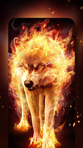 Fire Wolf Live Wallpaper & Launcher Themes screenshot 6