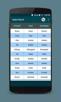English Verbs 4 تصوير الشاشة