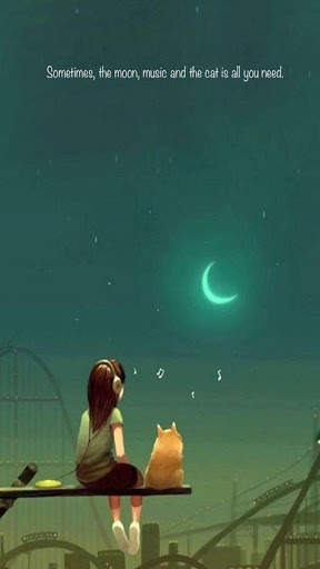 Lonely Girl Wallpapers HD screenshot 2