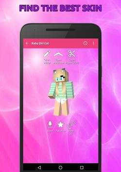 Girls Skins with Ears for Minecraft in 3D screenshot 4
