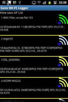 WiFi Logger,WiFi to Map screenshot 3