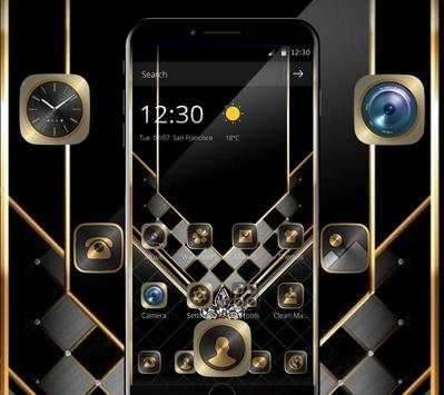 Gold Black Luxurious Theme screenshot 1