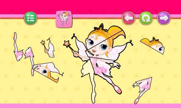Puzzle games for Girls kids: princess and unicorns screenshot 7