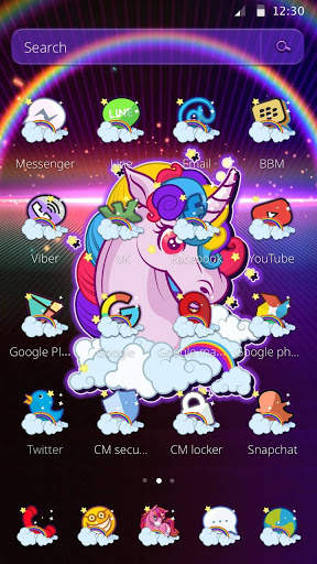Dreamy Unicorn Rainbow Theme screenshot 5